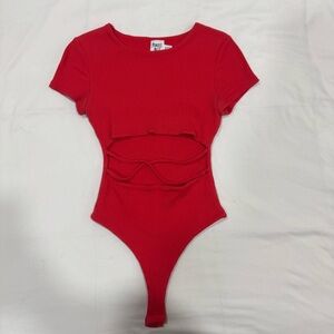 Princess Polly Red Bodysuit One Piece